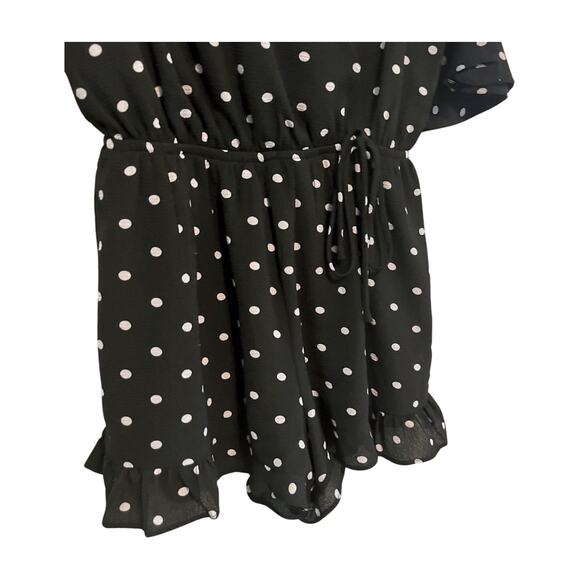 One Clothing Ruffle Romper Boho Chic Summer Festival Outfit Size M Coquette - Picture 4 of 13